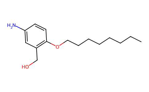 Benzyl alcohol, 5-amino-2-(octyloxy)- 5804-62-6